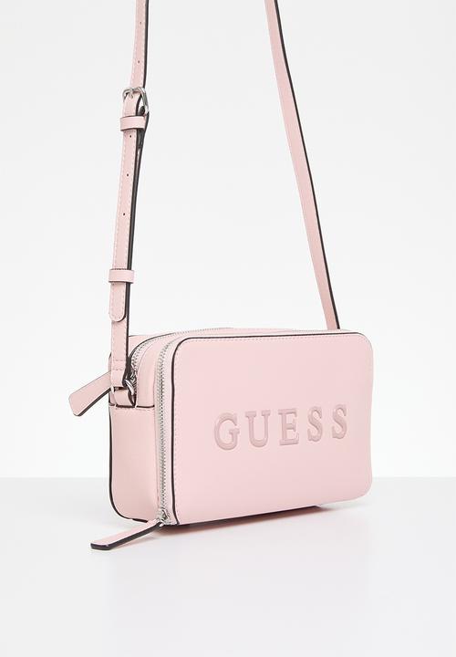 GUESS - Artemis mini dbl zip crossbody - powder