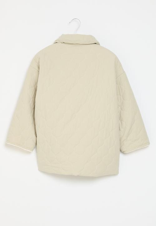 Pop Candy - Quilted jacket - cement & brown