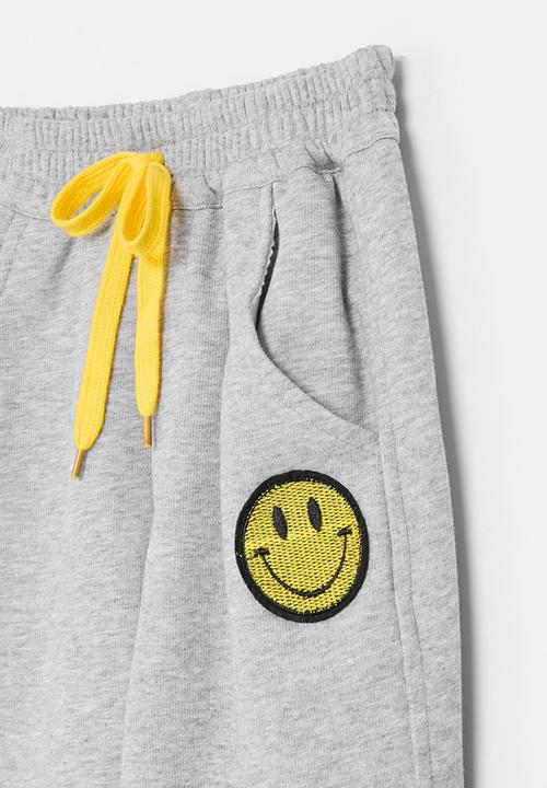 Pop Candy - Cuff jogger - grey & yellow