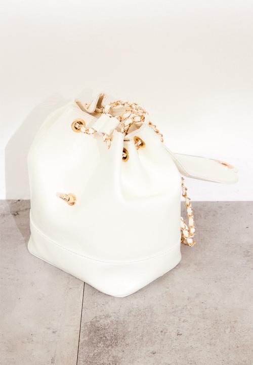 PrettyLittleThing - Chain strap backpack - cream