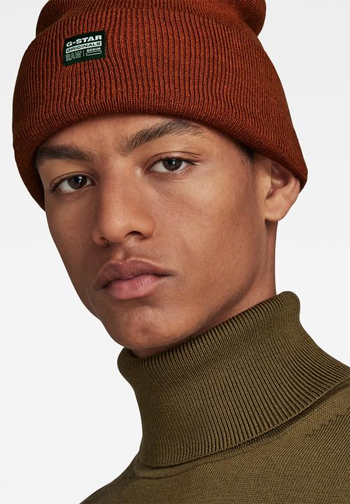 G-STAR - Effo Long Beanie - auburn