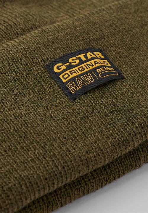 G-STAR - Effo Long Beanie - dark olive