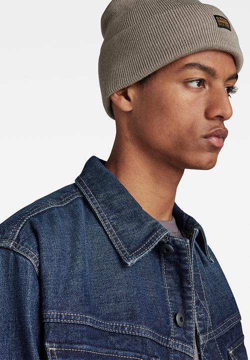 G-STAR - Effo Long Beanie - elephant skin