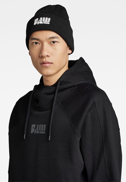 G-STAR - Effo raw aw long beanie - dk black