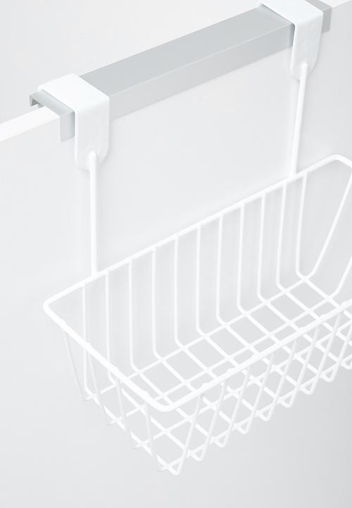 Storage Solutions - Over the door mesh storage basket - white