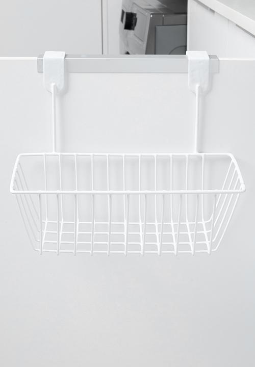 Storage Solutions - Over the door mesh storage basket - white