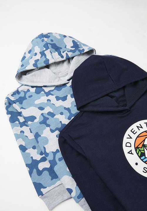 Pop Candy - 2 Pack hoodie - camo & navy