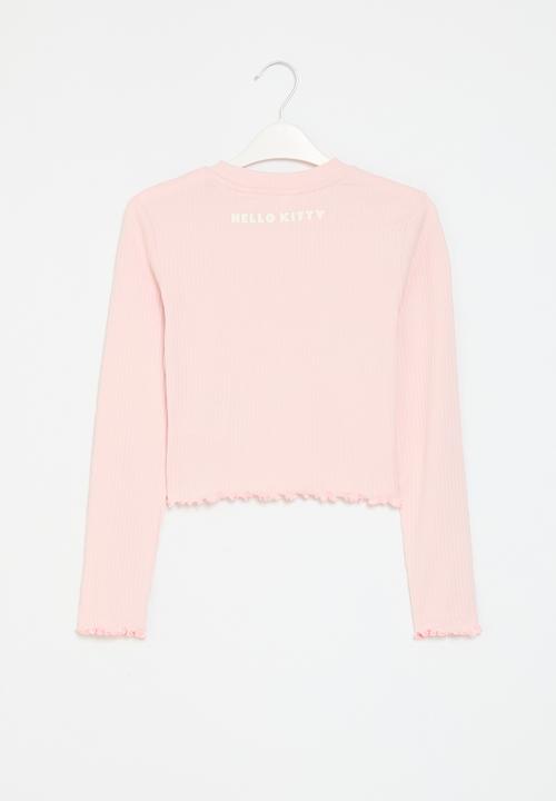 H&M - Printed jersey top - pink