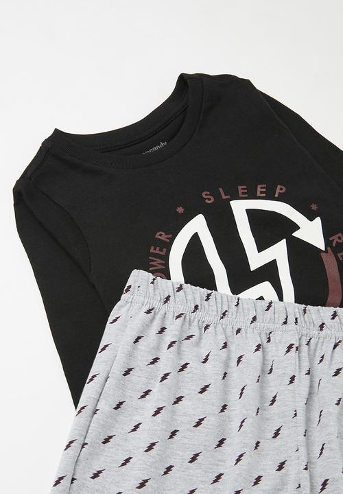 Pop Candy - Pj set - black & grey