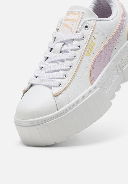 PUMA - Mayze lth piping jr - puma white-grape mist-peach fizz