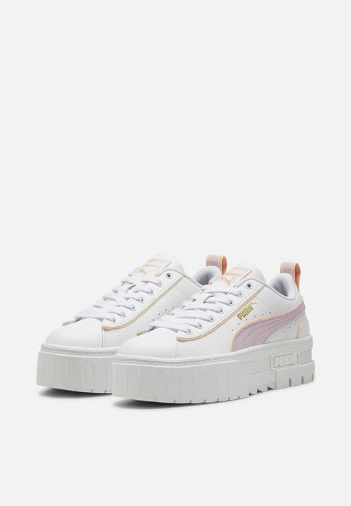 PUMA - Mayze lth piping jr - puma white-grape mist-peach fizz