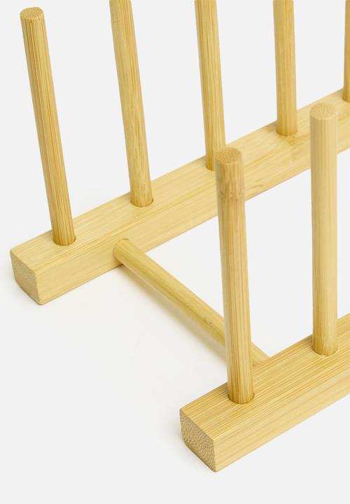 Excellent Houseware - Bamboo plate holder - natural
