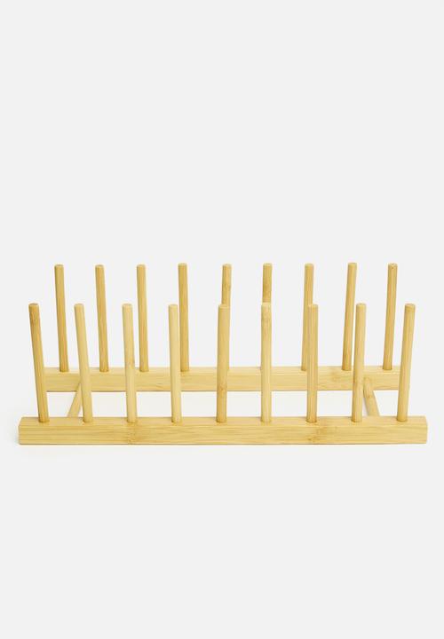 Excellent Houseware - Bamboo plate holder - natural