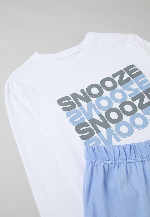 Pop Candy - Pj set - white & blue 