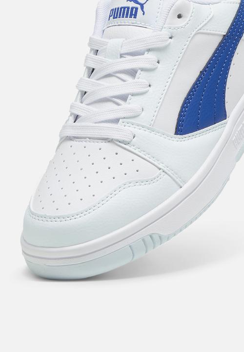 PUMA - Puma Rebound V6 Lo Jr - Puma White/Cobalt