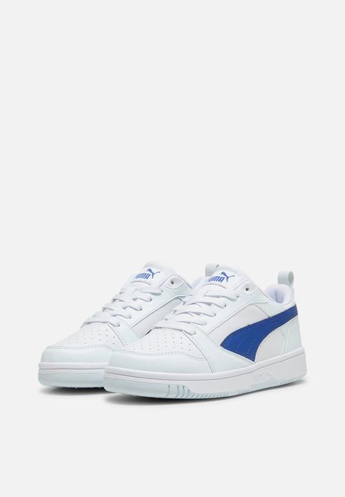 PUMA - Puma Rebound V6 Lo Jr - Puma White/Cobalt