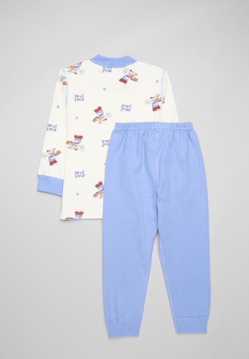 Pop Candy - Printed pj set - blue & white