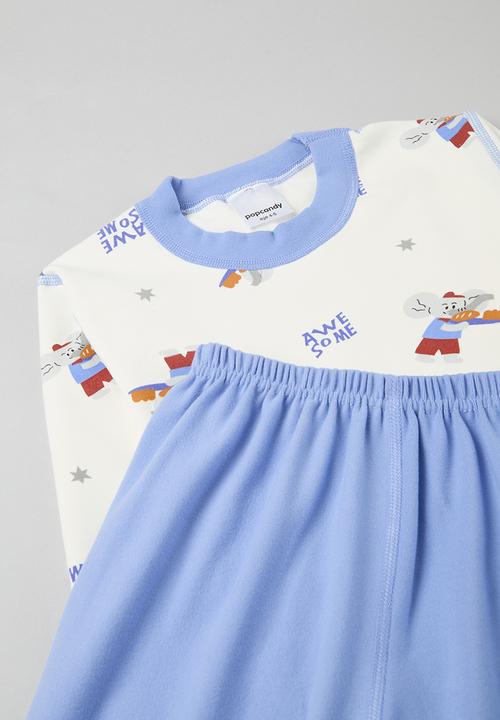 Pop Candy - Printed pj set - blue & white