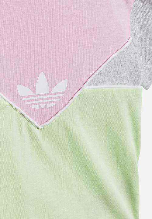 adidas Originals - Short Tee Set - True Pink & Light Grey Heather