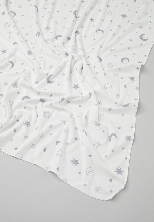 Pop Candy - Printed blanket and hat set - white