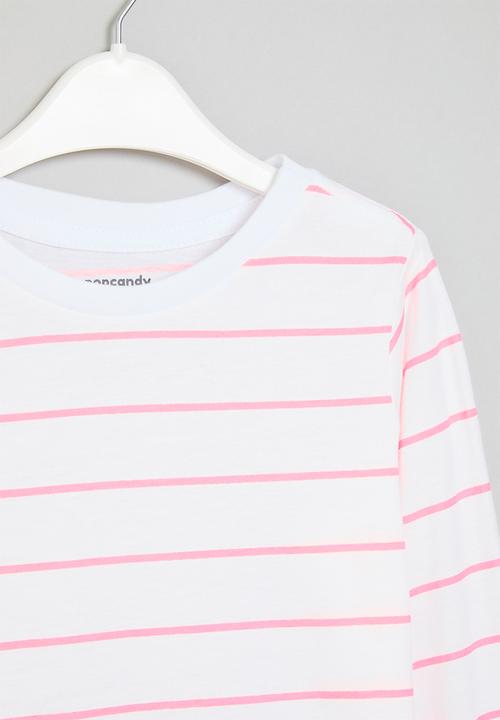 Pop Candy - Long sleeve printed tee - pink