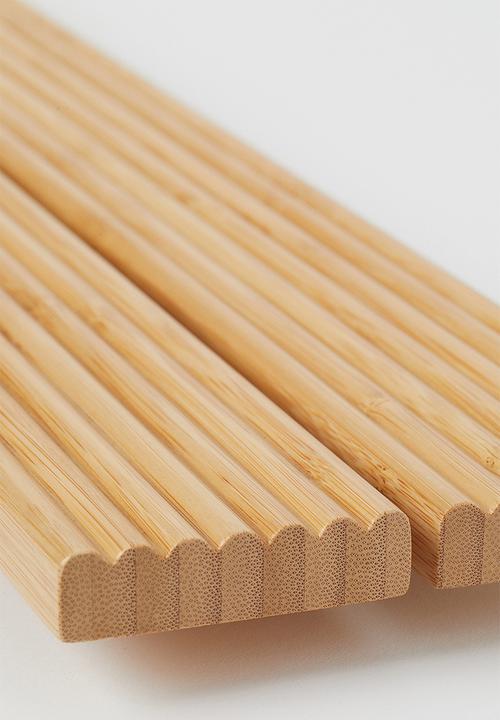 H&M - Bamboo bath rack - light beige