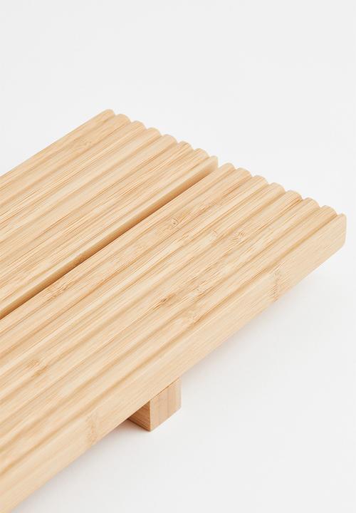 H&M - Bamboo bath rack - light beige