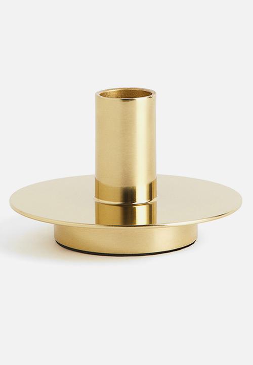 H&M - Metal candlestick - gold-coloured