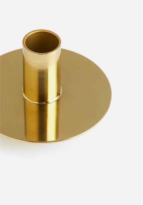 H&M - Metal candlestick - gold-coloured