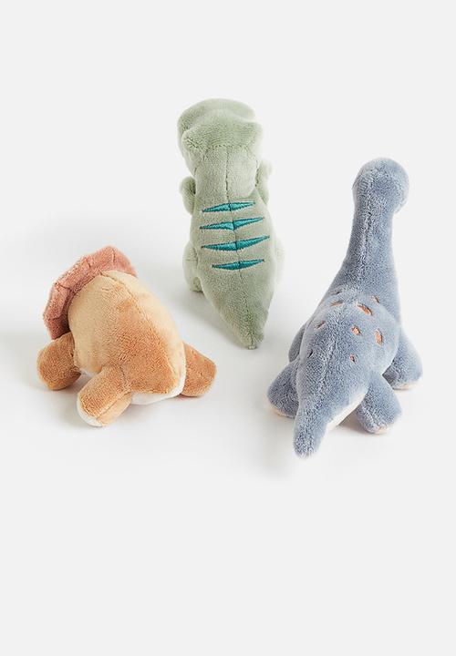 H&M - 3 pack soft toys - light green dinosaurs 