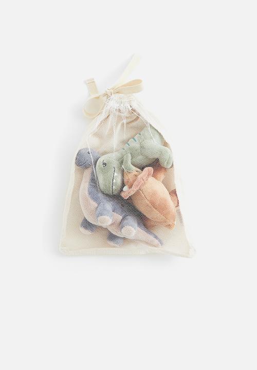 H&M - 3 pack soft toys - light green dinosaurs 