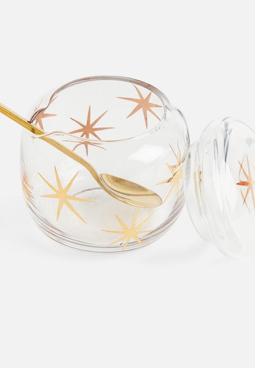 H&M - Glass marmalade jar - gold-coloured stars