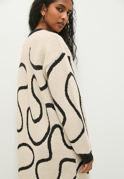 Superbalist - Soft touch midi knitwear dress  - cream & ecru