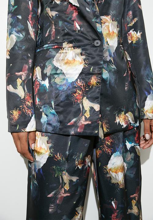 VELVET - Co-ord elegant blazer - gothic floral