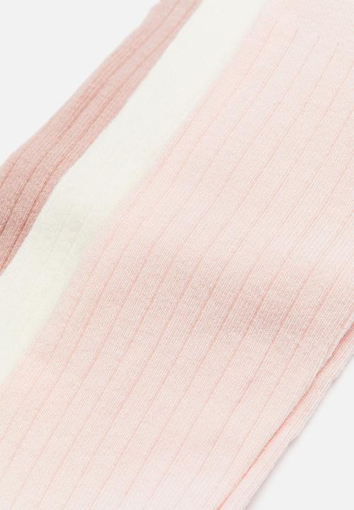 H&M - 3-Pack tights - old rose & light pink