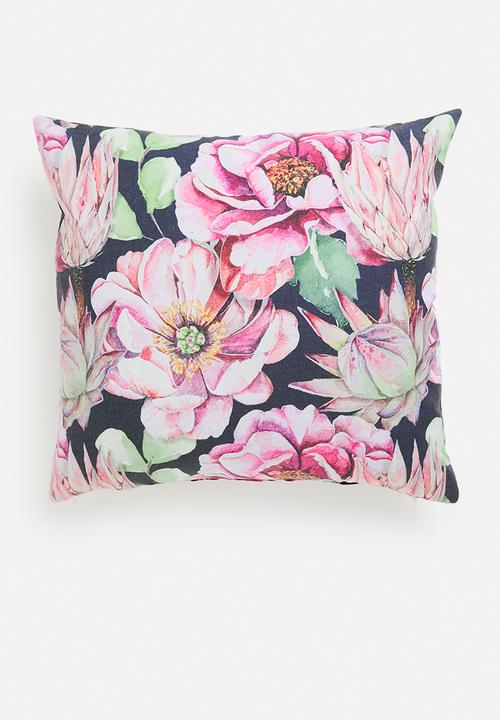Sixth Floor - Peony printed cushion cover - Multi