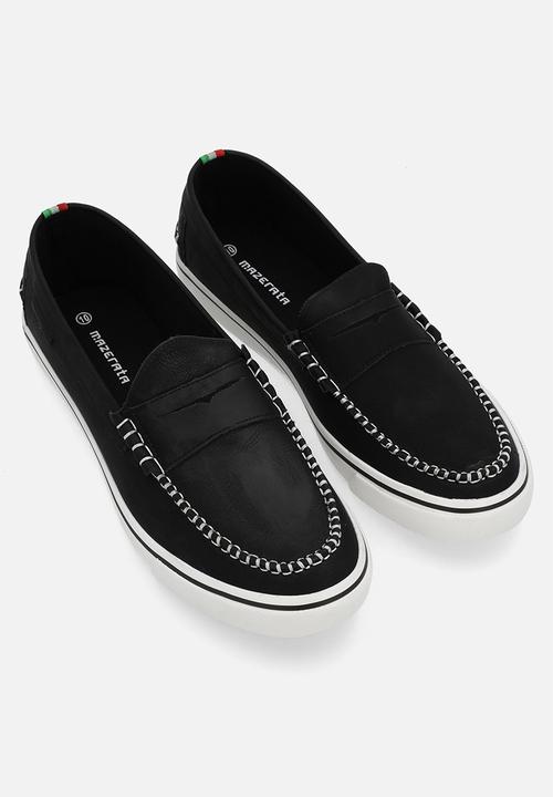 MAZERATA - Vinny 1 faux nubuck - black