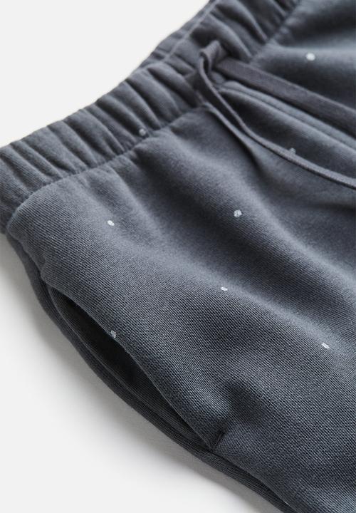 H&M - Joggers - dark grey/spotted 