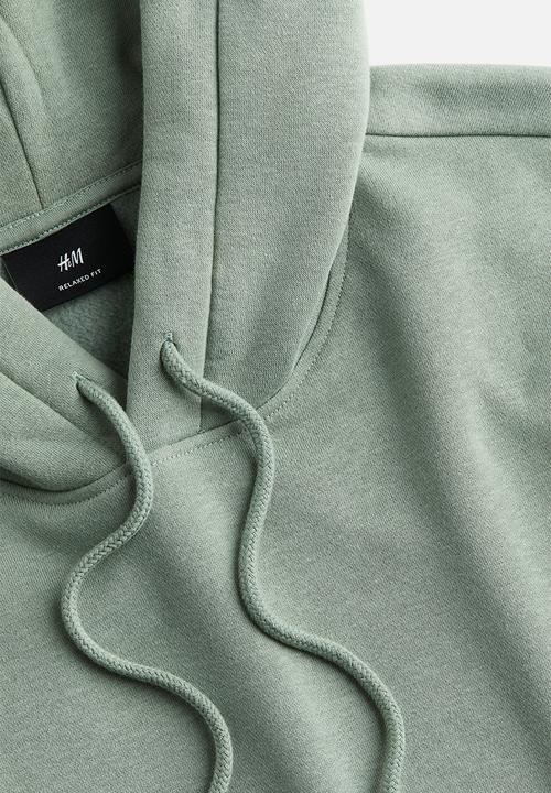 H&M - Loose fit hoodie - light khaki green