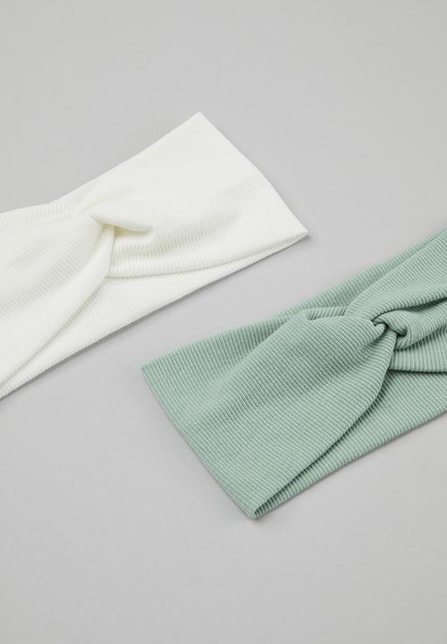 Superbalist - Stormi headband set - cream & green