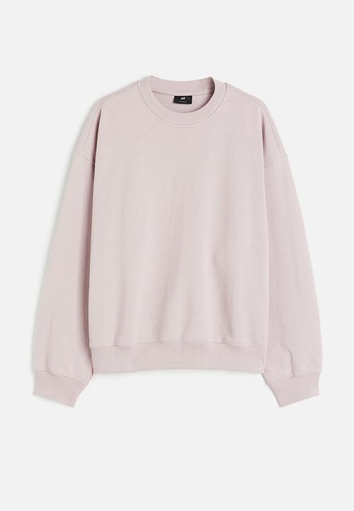 H&M - Oversized fit cotton sweatshirt - dusty pink