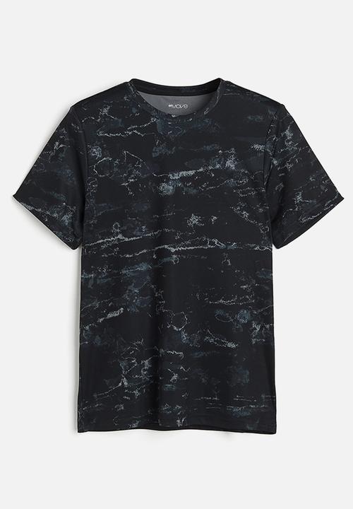 H&M - Drymove™ sports top - black marble