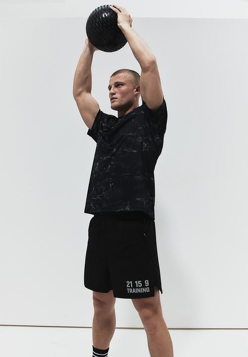 H&M - Drymove™ sports top - black marble