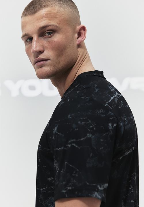 H&M - Drymove™ sports top - black marble