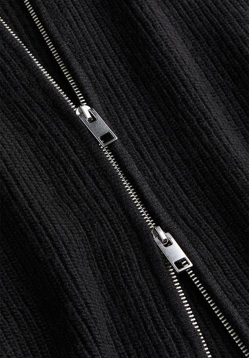 H&M - Regular fit cable-knit cardigan - black
