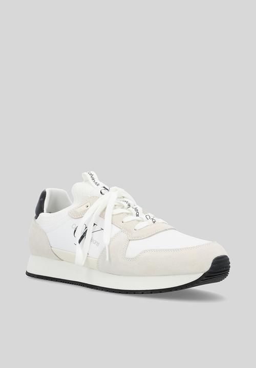 Calvin Klein - Retro runner sock laceup ny-lth - Bright White/Black