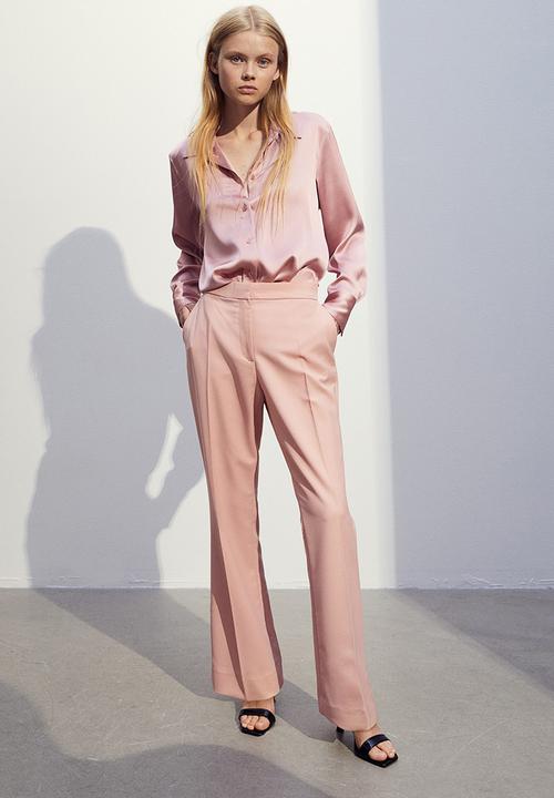 H&M - Pointed-collar shirt - powder pink