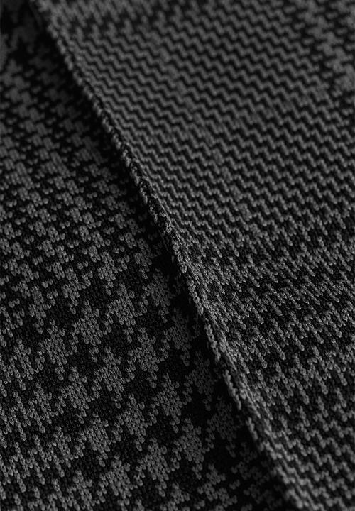 H&M - High-waisted tailored trousers - dark grey & checked
