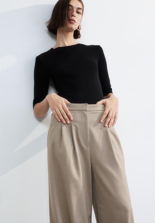 H&M - Wide trousers - beige