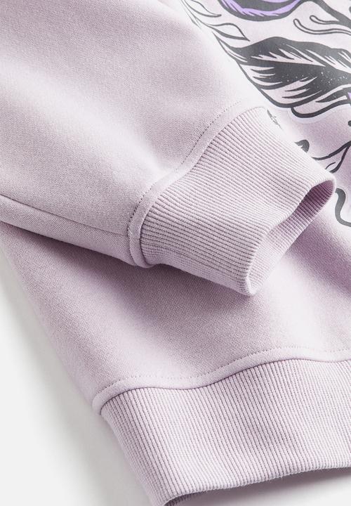 H&M - Printed sweatshirt - light purple/fleetwood mac